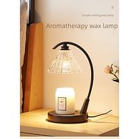 New fireless aromatherapy furnace glass aromatherapy melting wax lamp candle essential oil melting candle lamp bedroom atmosphere table lamp Lightinthebox - thumbnail