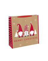 North Pole PP Woven Square Gift Bag Jumbo 31822-23C