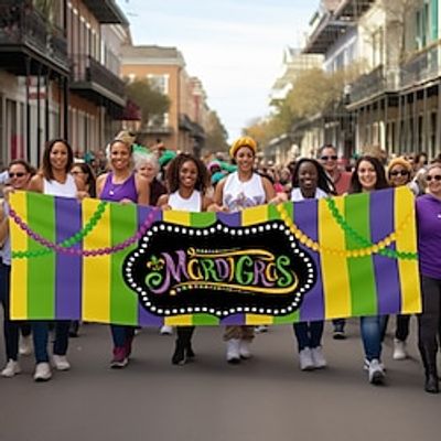 Mardi Gras Carnival Parade Flag Outdoor Patio Garden Flags Parade Banner Decor Party Supplies Lightinthebox