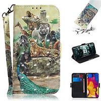 Case For LG V40 THINQ / LG Stylo 5 / LG G8 THINQ Wallet / Card Holder / Shockproof Full Body Cases Zoo PU Leather miniinthebox - thumbnail