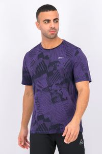 Mens Jacquard Tee  Purple/Black