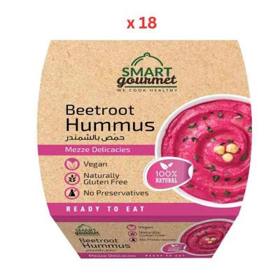 Smart Gourmet Beetroot Hummus, 225GX18