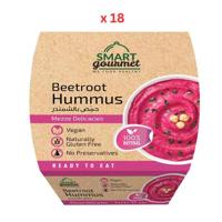 Smart Gourmet Beetroot Hummus, 225GX18