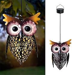 Solar Garden Hanging Lamp Owl Hollow Projection Lamp Outdoor Courtyard Decoration Landscape Light for Gift Decoration Lamp Waterproof Lights 1PC Lightinthebox