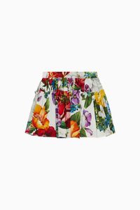 Blooming Poplin Floral Skirt