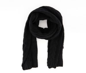Womens Knitted Scarf  Black
