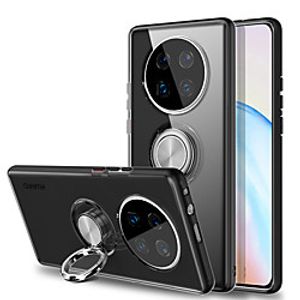 Luxury Metal Ring Holder Phone Case For Huawei Mate 40 Pro Mate 30 Pro Huawei P30 Pro P20 Pro Nova 4 Shockproof Bumper Clear Back Cover Lightinthebox