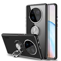 Luxury Metal Ring Holder Phone Case For Huawei Mate 40 Pro Mate 30 Pro Huawei P30 Pro P20 Pro Nova 4 Shockproof Bumper Clear Back Cover Lightinthebox - thumbnail