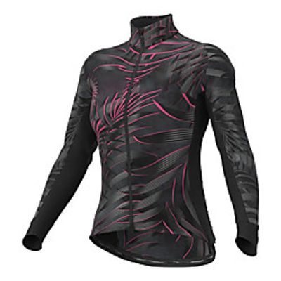 21Grams Women's Long Sleeve Cycling Jersey Spandex Polyester Black Leaf Bike Jersey Top Mountain Bike MTB Road Bike Cycling Quick Dry Moisture Wicking Breathable Sports Clothing Apparel / Stretchy miniinthebox
