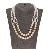 Sri Jagdamba Pearls Cherry 2 Lines Pearl Set - JPSEP-20-275