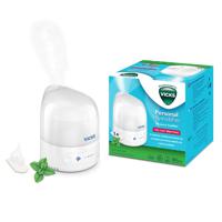 Vicks Personal Cool Mist Ultrasonic Humidifier - Small, Easy To Use, Quiet - Constant Mist Output - Home Use, Bedroom, Office, Nursery - Essential Oil Vapopad Included - VUL510E1