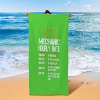Text Pattern Beach Towels for Adults and Kids,Compact Sand Free Swim Pool Blanket for Outdoor Traveling on Vacation Lightinthebox - thumbnail