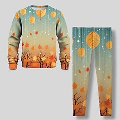 Girls' 3D Leaf Sweatshirt Legging Set Long Sleeve 3D Print Fall Winter Active Fashion Daily Polyester Kids 3-12 Years Crew Neck Outdoor Date Vacation Regular Fit Lightinthebox Girls' 3D Leaf Sweatshirt Legging Set Long Sleeve 3D Print Fall Winter Active Fashion Daily Polyester Kids 3-12 Years Crew Neck Outdoor Date Vacation Regular Fit Lightinthebox