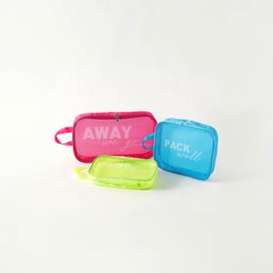 Printed 3-Piece Travel Pouch Set