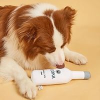 1pc Interactive Dog Toy - Vodka Wine Bottle Shape - SqueakyChew Toy for Puppies and Dogs - Promotes Dental Health andPlayful Behavior Lightinthebox - thumbnail