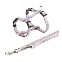 Trixie Junior Puppy Harness With Leash Lavender 27-45X1cm