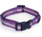 Nobleza Imitation Nylon Reflective Dog Collar - Purple