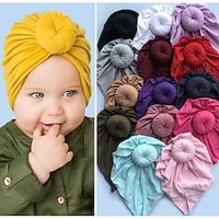 Kids Unisex Basic Casual  Daily Solid Color Cotton Hair Accessories Light Pink  Wine Red  Black One-Size Lightinthebox - thumbnail