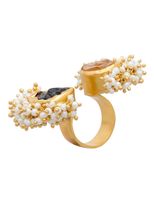 Pearl kissed  Topaz and Citrine Ring - thumbnail
