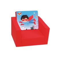 Delsit Single Sofa Super Hero Red - thumbnail