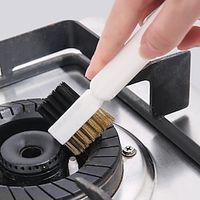 1pc Kitchen Gas Range Cleaning Brush, Multi-purpose Kitchen Cleaning Scrub Brush, Deep Gas Stove Brass Wire Brushes miniinthebox - thumbnail