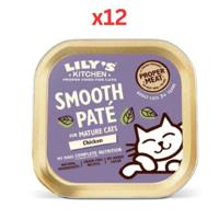 Lily's Kitchen Chicken Pate for Mature Cats Wet Food 85G (Pack of 12)