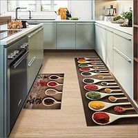 Seasoning Kitchen Mat Non-Slip Oil Proof Rug Indoor Outdoor Mat Bedroom Decor Bathroom Mat Entrance Rug Door Mat miniinthebox - thumbnail