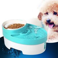 3 in 1 Pet Water Fountain For Cat Dog Automatic Food Bowl Dish Feeder Dispenser