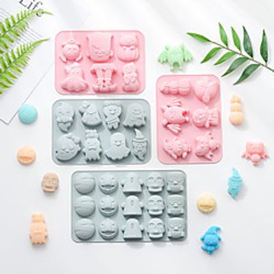 Silicone Cake Mold Halloween Pumpkin Ghost Baking Mold Diy Handmade Soap Mold Chocolate Mold miniinthebox