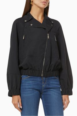 Biker Jacket in Nylon Biker Jacket in Nylon