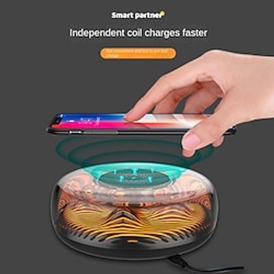 Fast Wireless Charger Qi Wireless Charging Pad with Breathing Nightlight Desktop Light Lightinthebox Fast Wireless Charger Qi Wireless Charging Pad with Breathing Nightlight Desktop Light Lightinthebox