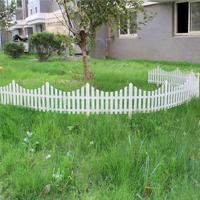 33cm Plastic White Plug In Fence Garden Decoration Fence - thumbnail