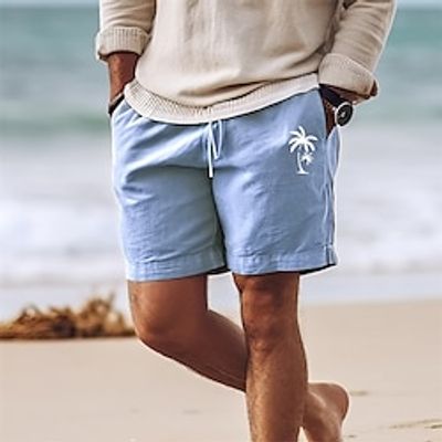 Men's Shorts Summer Shorts Beach Shorts Print Drawstring Elastic Waist Coconut Tree Comfort Breathable Short Outdoor Holiday Going out Cotton Blend Hawaiian Casual ArmyGreen Black miniinthebox Men's Shorts Summer Shorts Beach Shorts Print Drawstring Elastic Waist Coconut Tree Comfort Breathable Short Outdoor Holiday Going out Cotton Blend Hawaiian Casual ArmyGreen Black miniinthebox