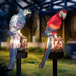 Outdoor Solar Lights LED Outdoor Lights Solar Powered Garden Light Outdoor IP65 Waterproof Parrot LED Fairy Light Lawn Lamp Garden Decor Landscape Yard Lawn Fence Lighting LED Solar Garden Light miniinthebox
