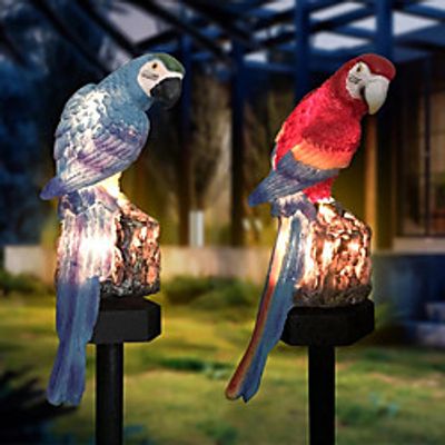 Outdoor Solar Lights LED Outdoor Lights Solar Powered Garden Light Outdoor IP65 Waterproof Parrot LED Fairy Light Lawn Lamp Garden Decor Landscape Yard Lawn Fence Lighting LED Solar Garden Light miniinthebox