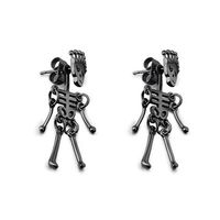 Punk Stainless Steel Skull Earrings