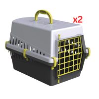 Georplast Transportino Pet Carrier - Limegreen (Pack of 2)