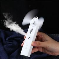 Portable 2 In 1 Mini Fan Humidifier USB Rechargeable Handheld Fan Water Spray Mist Fan Face Steamer Air Conditioner for Outdoor Lightinthebox - thumbnail