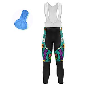 21Grams Men's Cycling Bib Tights Spandex Bike Bib Tights Quick Dry Moisture Wicking Sports Cartoon Green Mountain Bike MTB Road Bike Cycling Clothing Apparel Bike Wear  Athleisure Lightinthebox