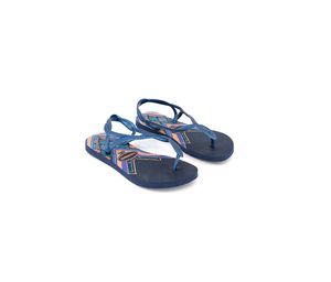 Womens Style 2 Printed Luna Slingback Sandals  Navy Blue