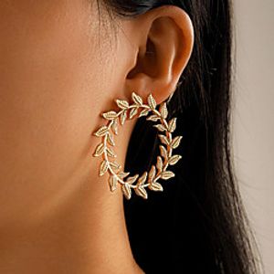 Women's Drop Earrings Earrings Leaf Stylish Holiday Modern Korean Sweet Earrings Jewelry Gold For Wedding Gift Date Promise Festival 1 Pair miniinthebox