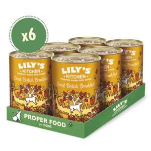 Lily's Kitchen Great British Breakfast Wet Dog Food Box 6X400G