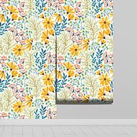 Floral Plants Cycle Color Home Decoration Comtemporary Vintage Wall Covering, PVC / Vinyl Material Self adhesive Wallpaper, Room Wallcovering miniinthebox - thumbnail