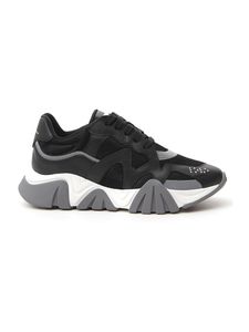 Grey/Black Polyester Sneakers