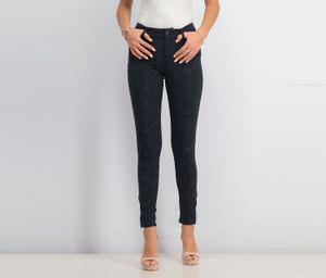 Womens Textured Pants  Black
