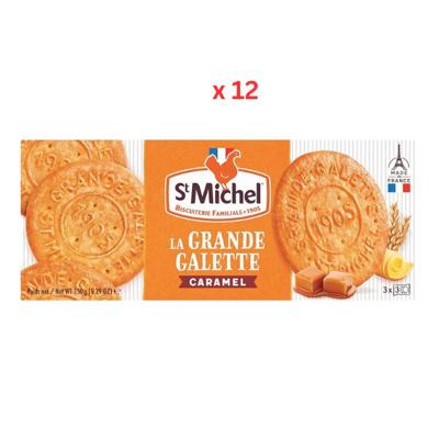St Michel Grandes Galettes Caramel Butter Cookies, 12X150G