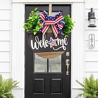 Wooden Door Sign for Independence Day - Patriotic Courtyard Indoor Outdoor Decoration with Hanging Ring, Perfect for Celebrating the Spirit of America Lightinthebox