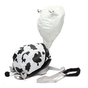 Kids baby cow pattern nylon bag backpack anti - lost rope bag cute bag
