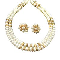 Sri Jagdamba Pearls Caramel Pearl Necklace - SJPN010