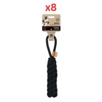 M-PETS Coto Black Loop Bar Large Eco Friendly Dog Toy (Pack of 8)